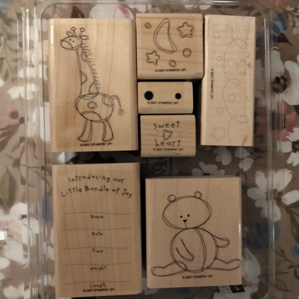 Wooden Animal Stamp Set for Kids